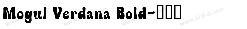 Mogul Verdana Bold字体转换